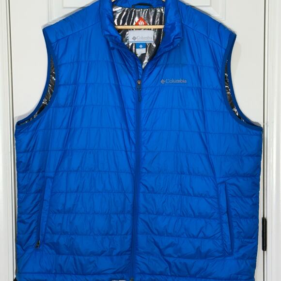 Columbia Omni-Heat Blue Light Puffer Vest, Men's Size XXL / 2XL - Picture 1 of 8